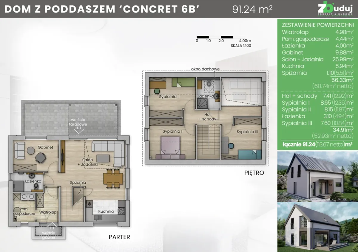 concret 6b - karta projektu domu