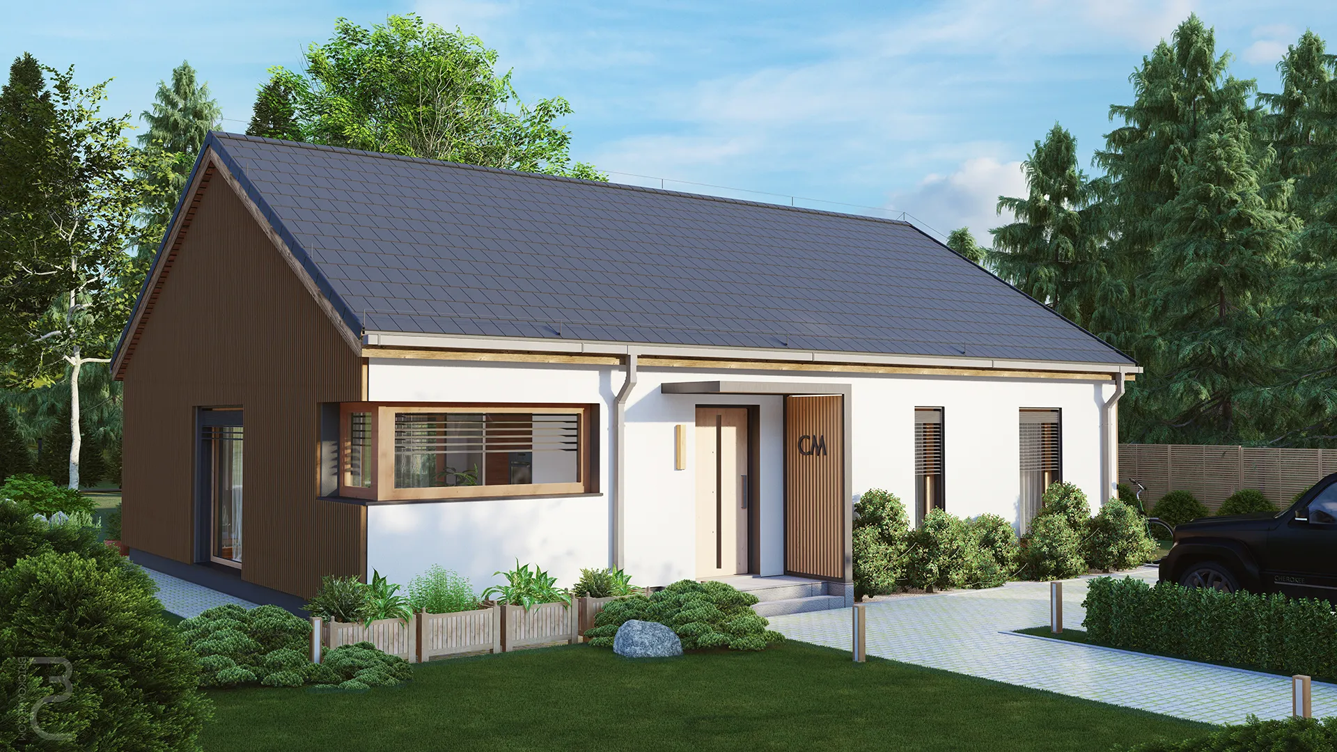 projekt domu concret m