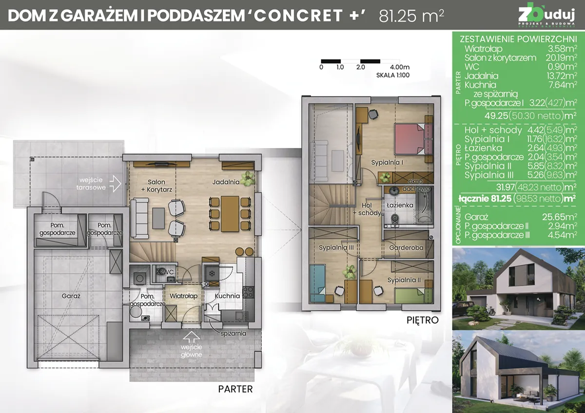 Projekt domu Concret plus