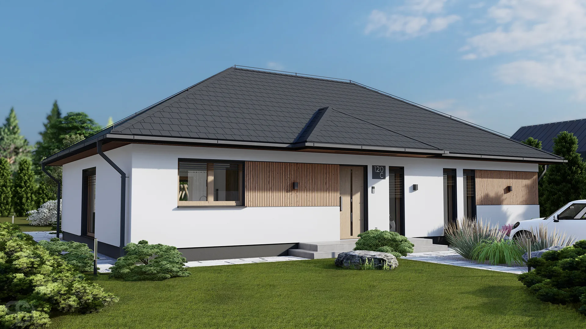 Projekt domu parterowego - Concret 120